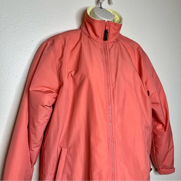 10,000 Ft Above Sea Level Destination Jacket Orange Fleece Lined Women Medium - Picture 2 of 16